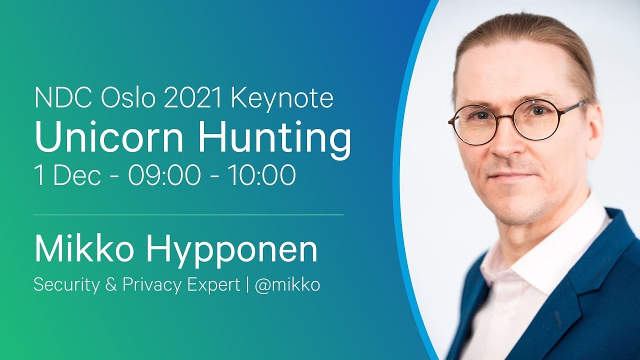 Keynote: Unicorn Hunting - Mikko Hypponen — video